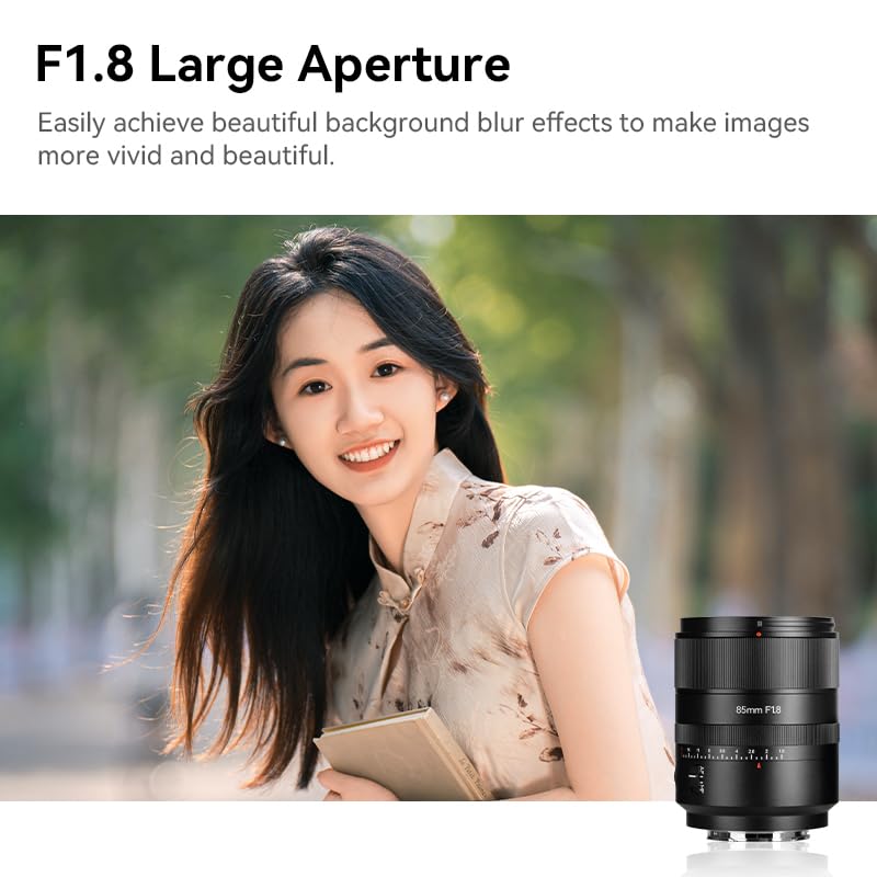 7artisans AF 85 mm F1.8 Kameraobjektiv Vollformat für L-Mount Autofokus Portrait Lnes Große Blende Unterstützung Augen/Gesichtsverfolgung für FP FPL SL2 SL3 S1 S1H S5II S5D S9 S1R – Bild 3
