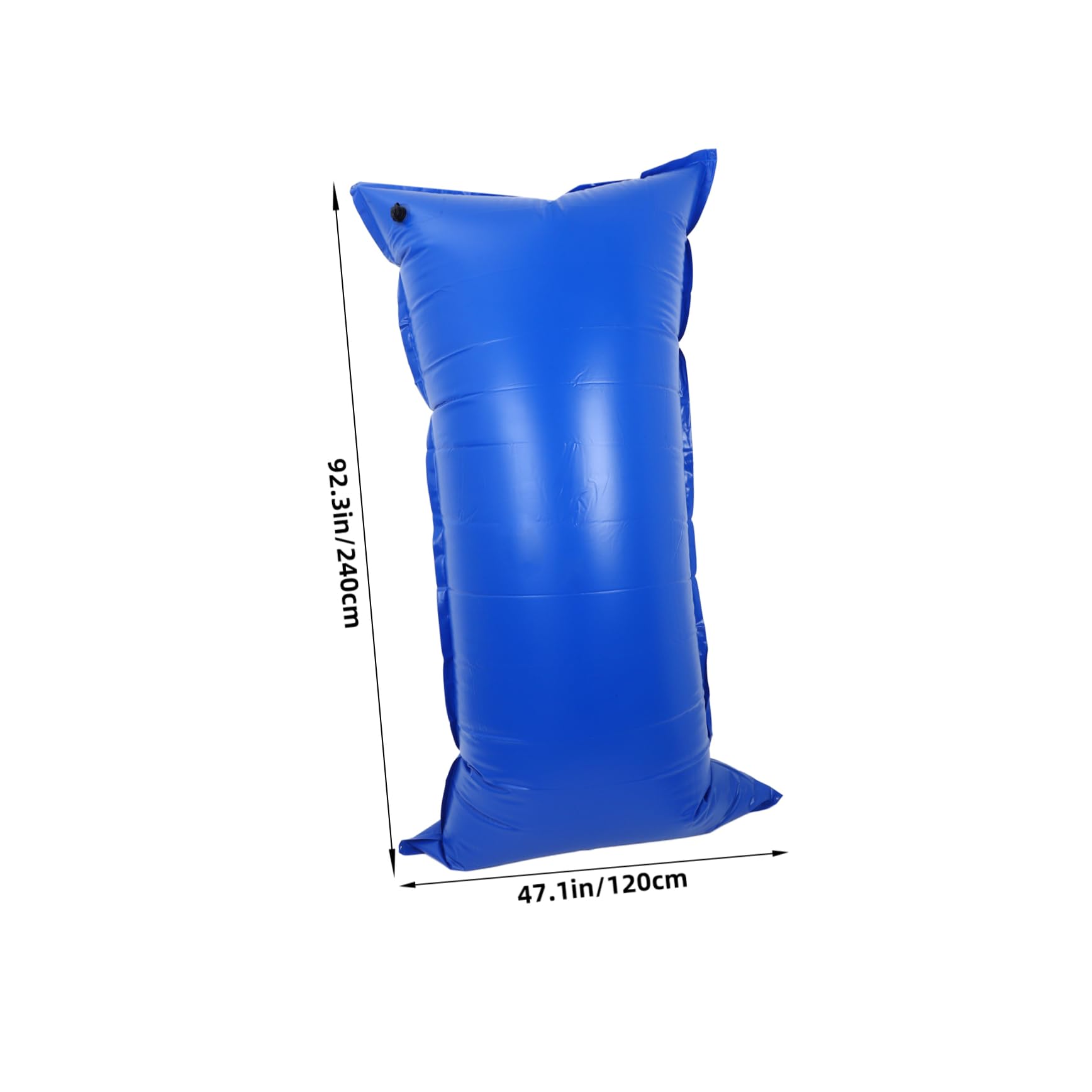 Oreiller de Fermeture de Piscine Hivernale XXL en PVC Bleu 1 PC