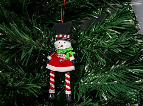 Christmas Tree Hanging Decorations Santa Snowman Reindeer Xmas Tree Wall Home Décor Ornaments 12pcs Set, 13x6cm - Image 4