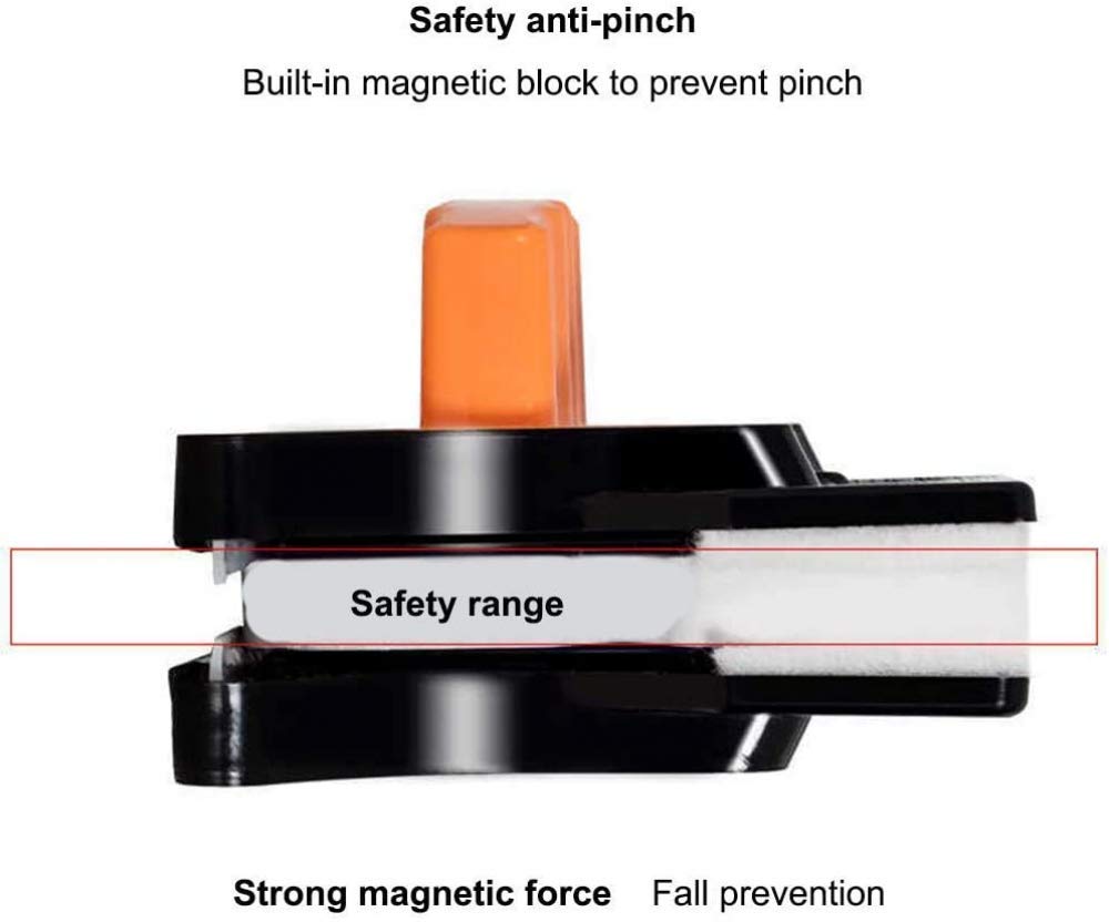 Limpiador De Limpiacristales Magnético De Doble Cara Para Doble Acristalamiento, Limpieza De Ventanas Magnética, Limpiaparabrisas Para Limpieza De Vidrios, Cepillo Para Uso De Ventanas, Tanques De Pec