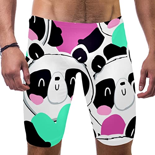 Jammer hombre con diseño de panda multicolor XL para entrenamiento de natación