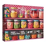 Colorful Candy Puzzles for Adults 1000 Pieces, Beautiful Art Funny Food Jigsaw Puzzles, Hard Aesthetic Pretty Puzzle