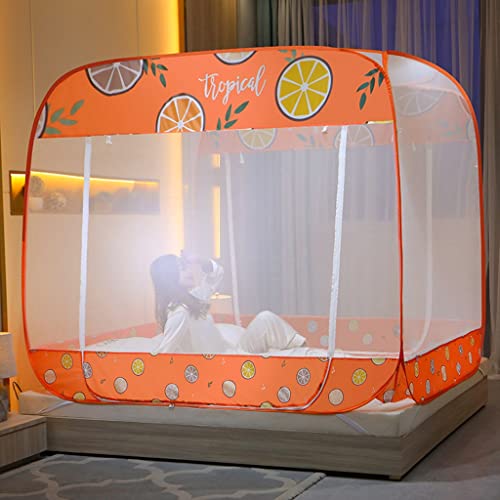 Toldo plegable portátil para tienda de campaña Queen con mosquitera emergente de cremallera 2