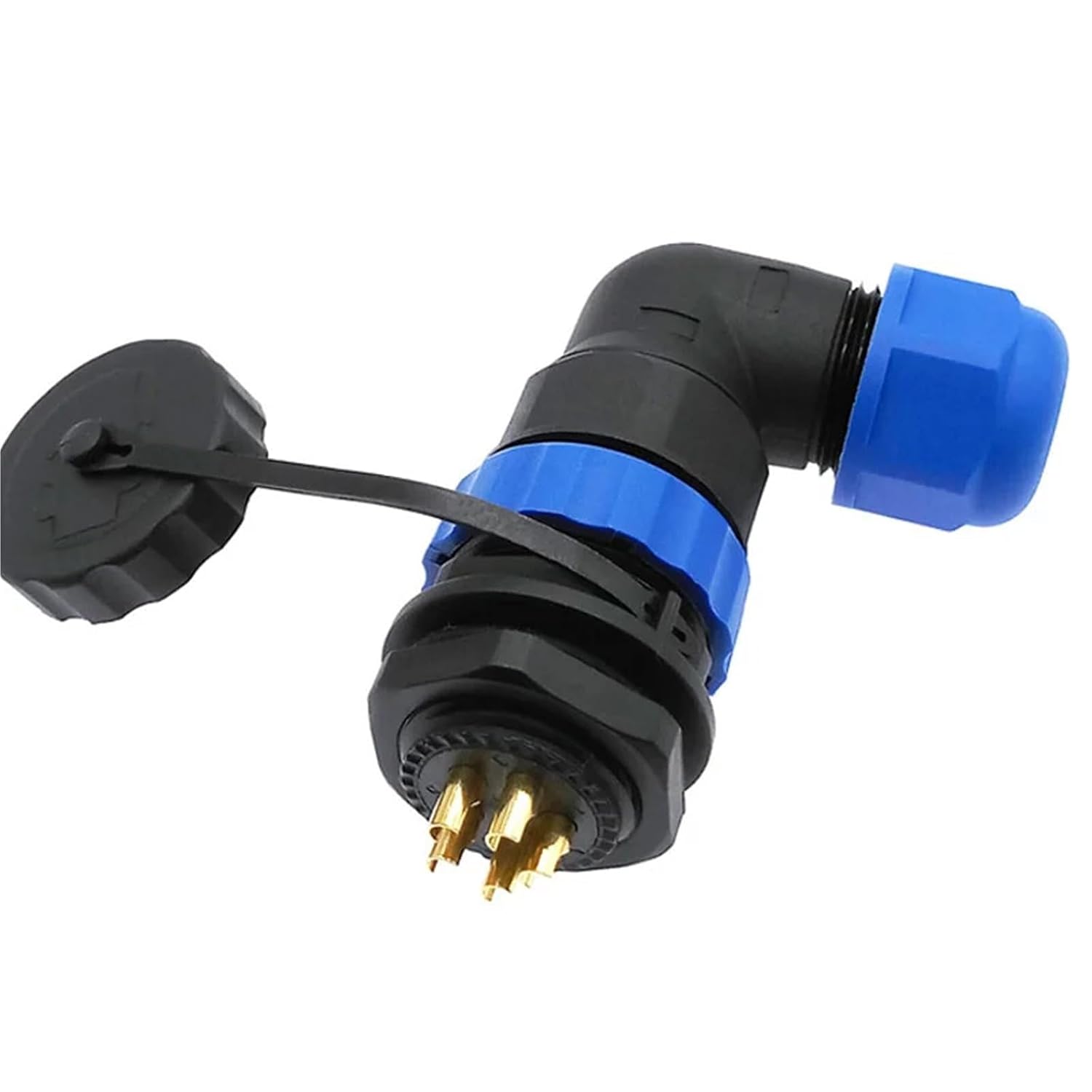 SP20 90 Degree Elbow Connector 2pin 3/4/5/6/7/8/9/10/12/14Pin IP68 Industrial Power Angle Connectors 1Pcs(7 pin)