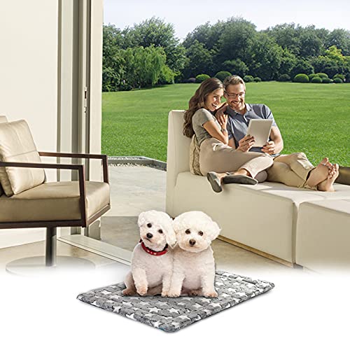KROSER Hundebett mittelgroßer Waschbar 76x51cm, Hundedecke, Hundematte Sommer und Winter, Weiches Hundekissen für Mittlere Hunde bis zu 20 Kg
