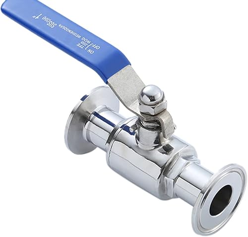 Miniatura 3 de Metaland 2" válvula sanitaria del acero inoxidable del tubo del OD de la válvula de bola de la Tri-abrazadera 167.3 ft m para la elaboración casera