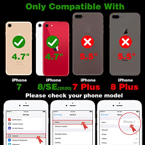 Joyleop Case For Iphone 7 8,Cartoon Soft Silicone Cute 3D Fun Cool Cover,Kawaii Unique Kids Girls Lady Cases,Lovely Animal Character Rubber Skin Shockproof Protector For Iphone78 Black Cat #TOP1