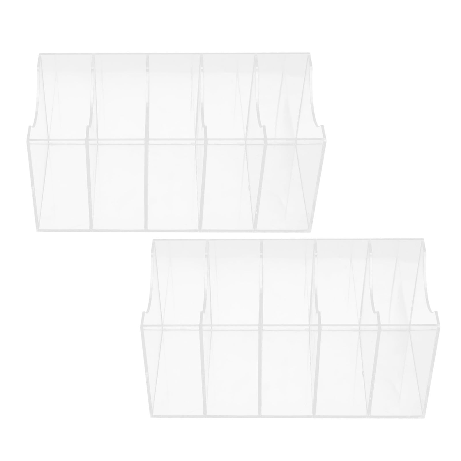 Organizador de Cinturones para Almacenamiento y Exhibición de Cinturones 5 Compartimentos de Acrílico Caja Transparente Antidespolvoreo para Armario y Cajón
