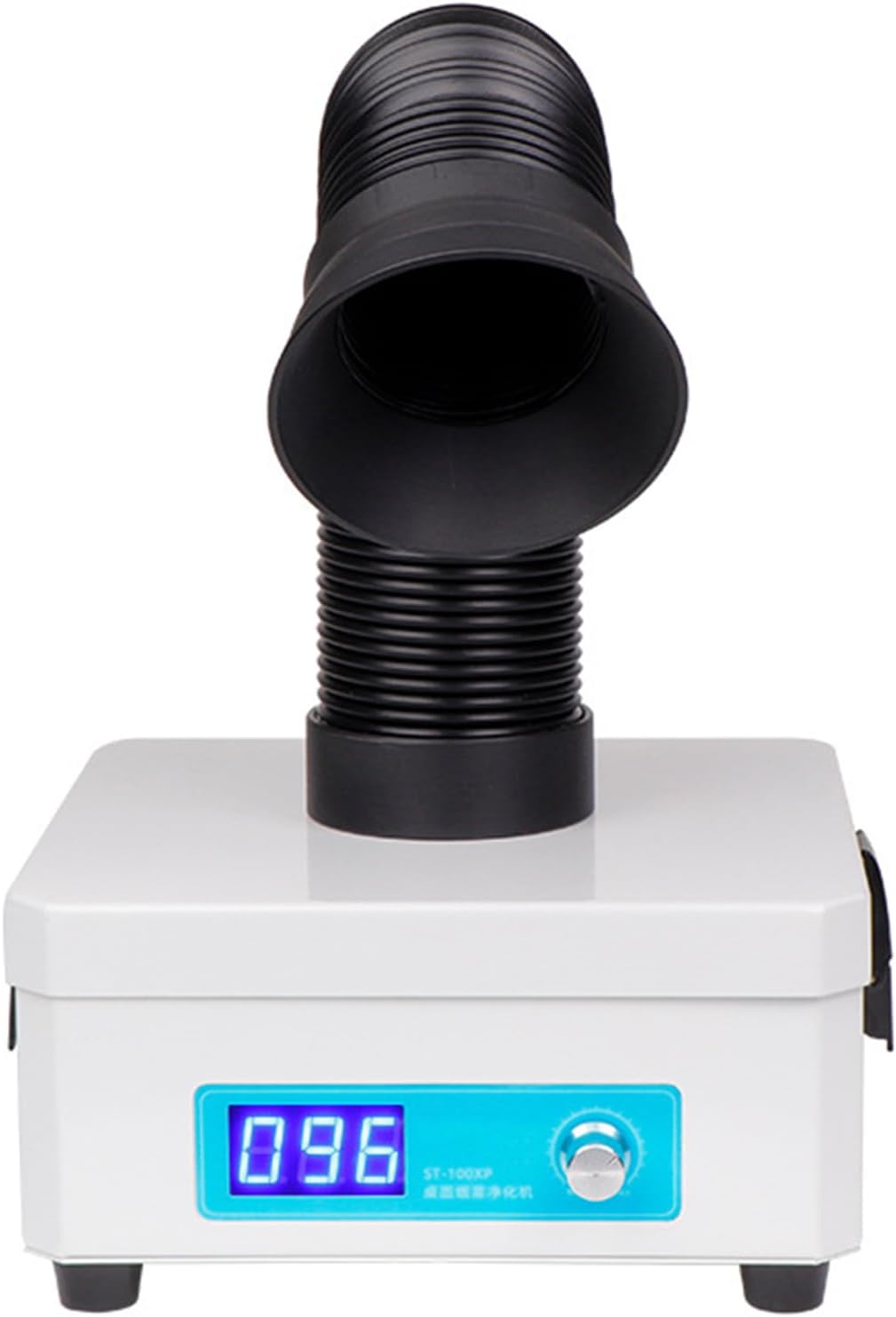 Solder Fume Extractor, Desktop Welding Smoke Sucker Remover, with LED Digital Display, Knob Adjustment, Bend The Deformable Hose at Will, for Soldering DIY Welding Work