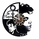 Wall Clock Compatible with Prince Singer Wall Clock Made of Vinyl Record Gifts idea for Birthday...