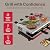 Swissmar Classic 8-Person Raclette Party Grill - Indoor Electric Grill & Griller with Granite Stone Grill Plate - Red