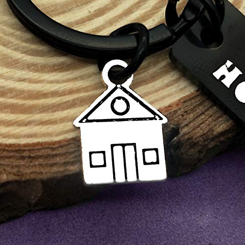 Vadaka Funny Frist Home Jewelry Gift Housewarming Jewelry Gift For New Home Keychain Realtor Closing Gifts New House Keyring Moving In Jewelry For New Home Owners Jewelry Funny New Home Keyring #TOP2