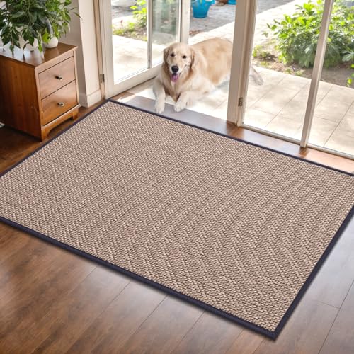 Tapis d'entrée absorbant lavable et antidérapant beige ext/int - 2