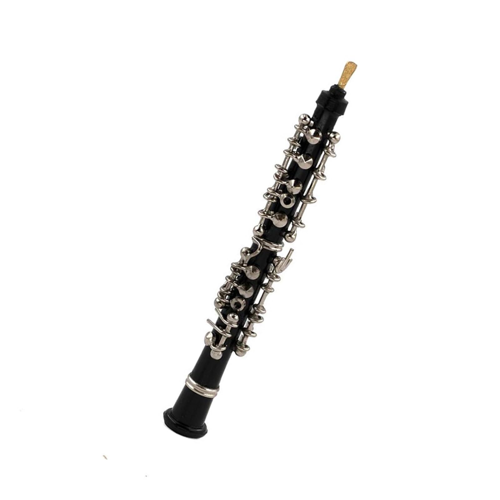 Ozdoby na instrumenty muzyczne Miniaturowe ozdoby do instrumentów muzycznych w formie oboju ze stopu metali(14cm)