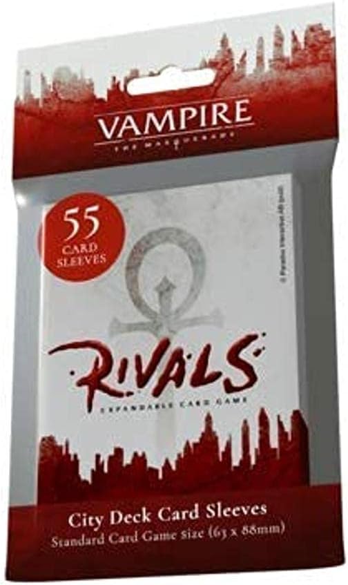 Renegade Game Studios Vampire: The Masquerade Rivals Library Deck Sleeves, 55 Card Sleeves, Standard Card Game