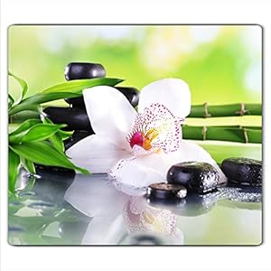 Gsmarkt Herdabdeckplatte 60x52 Spa-Motiv Stein