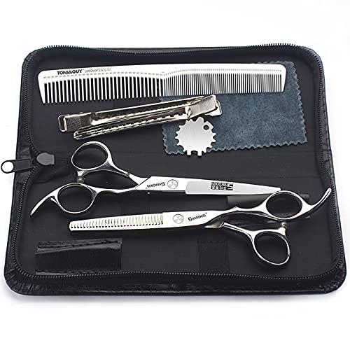 Set di Forbici Professionali da Parrucchiere da 6, Forbici Speciali per stilisti/Famiglie, Set da Parrucchiere in Acciaio Inossidabile