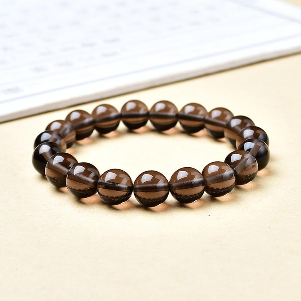 Pulsera de Piedras Preciosas de Cristal curativo Natural, Cuentas de 8/10/12/14 mm para Mujer y Hombre, joyería de Pulsera con Cuentas, San Valentín, cumpleaños para Ella y para él,10mm