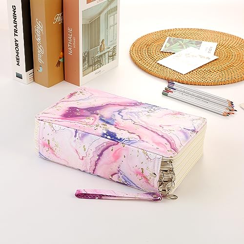 Image of 216 Slots Pencil Case Organizer w /Removal Handle Strap