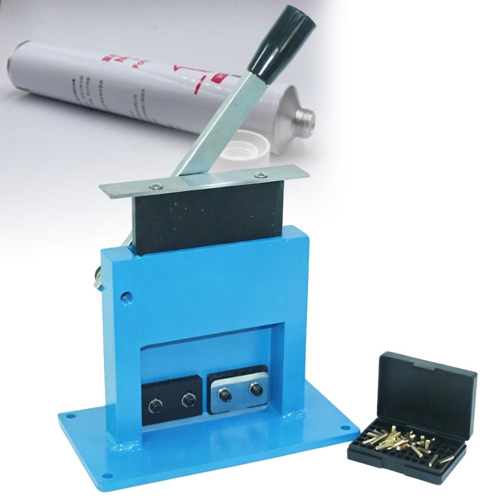 ShaiVrissian Manual Tube Sealing Machine for Thermoplastic Pipes,Manual Laminate Tube Sealer for Aluminum-Plastic Composite Tubes,Fast Secure Sealing,For Cosmetics and Toothpaste Tubes +Coding