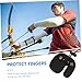 Abaodam Genuine Cow Leather Archery Finger Tab Dual Finger Protector for Bow Shooting Finger Guard for Archery Practice Durable and Comfortable Fit