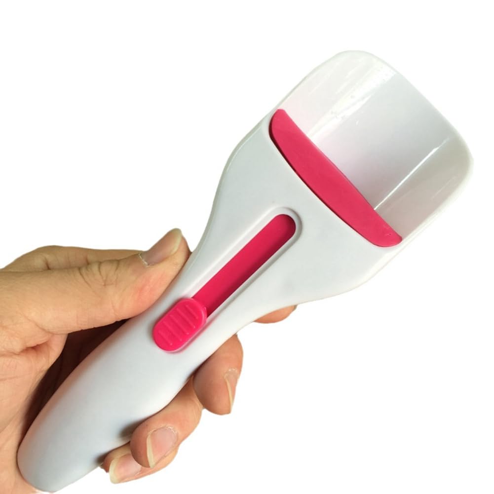 1 cuchara de distribución de masa para pasteles, botón deslizante de un solo toque dispensa la bata, dispensador de masa para el hogar, herramienta para hornear 8