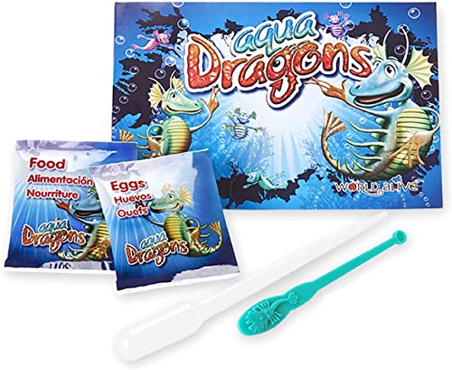 Kit de recarga Aqua Dragons con huevos, comida especial, una práctica cuchara, una pipeta y un libro de instrucciones, para niños a partir de 6 años