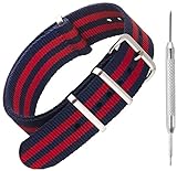 BREITENWAHL: 18 mm, 20 mm, 22 mm und 24 mm | LÄNGE 270mm | EINSTELLBAR - PASST UM DIE MEISTEN HANDGELENKE (nicht für Smart Watches geeignet)