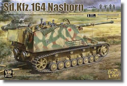 Maquette Char Sd.kfz.164 Nashorn Border Model Bt-024 1/35 pour éviter les ajustements difficiles
