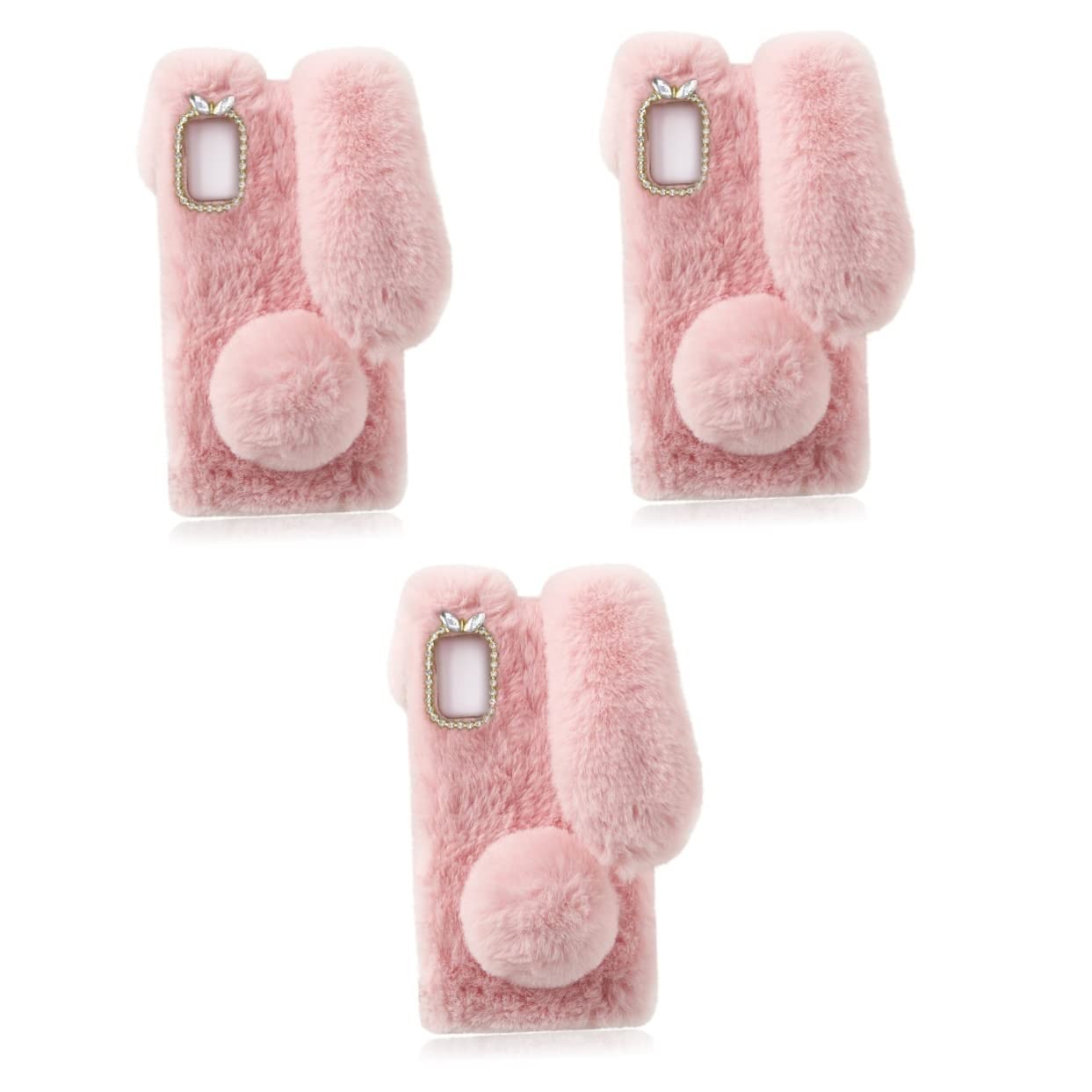 jojofuny 3pezzi Custodia Telefonica Morbida Forma Di Coniglio Per g Stylus Protezione Antisfregamento Peluche Tpu Copertura Fluffy Per Smartphone Accessorio Elegante e Resistente Per Ogni