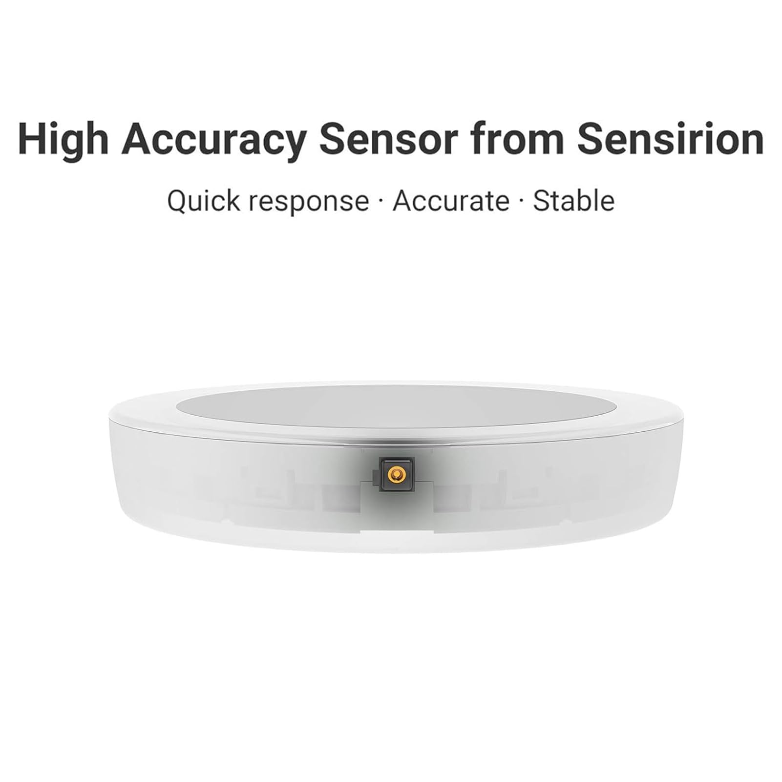 Matter Smart Home Monitor di temperatura e umidità Display E Ink Sensore svizzero Letture accurate Funziona con le app Home e Mi Home Supporto magnetico Bianco;Matter Smart Home (Filettatura BT (T))