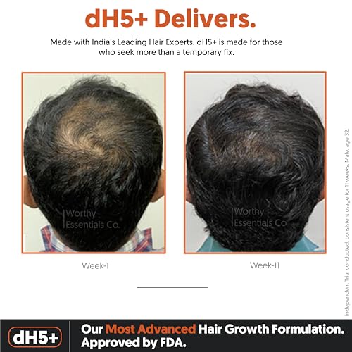 Image of Worthy Essentials dH5+ Hair Growth Serum 50ml | 12% Active Complex dH5+ Formula | 3% Redensyl, 3% SantEnergy, 3% Capilia, 2% Baicapil, 1% AnaGain | Men & Women