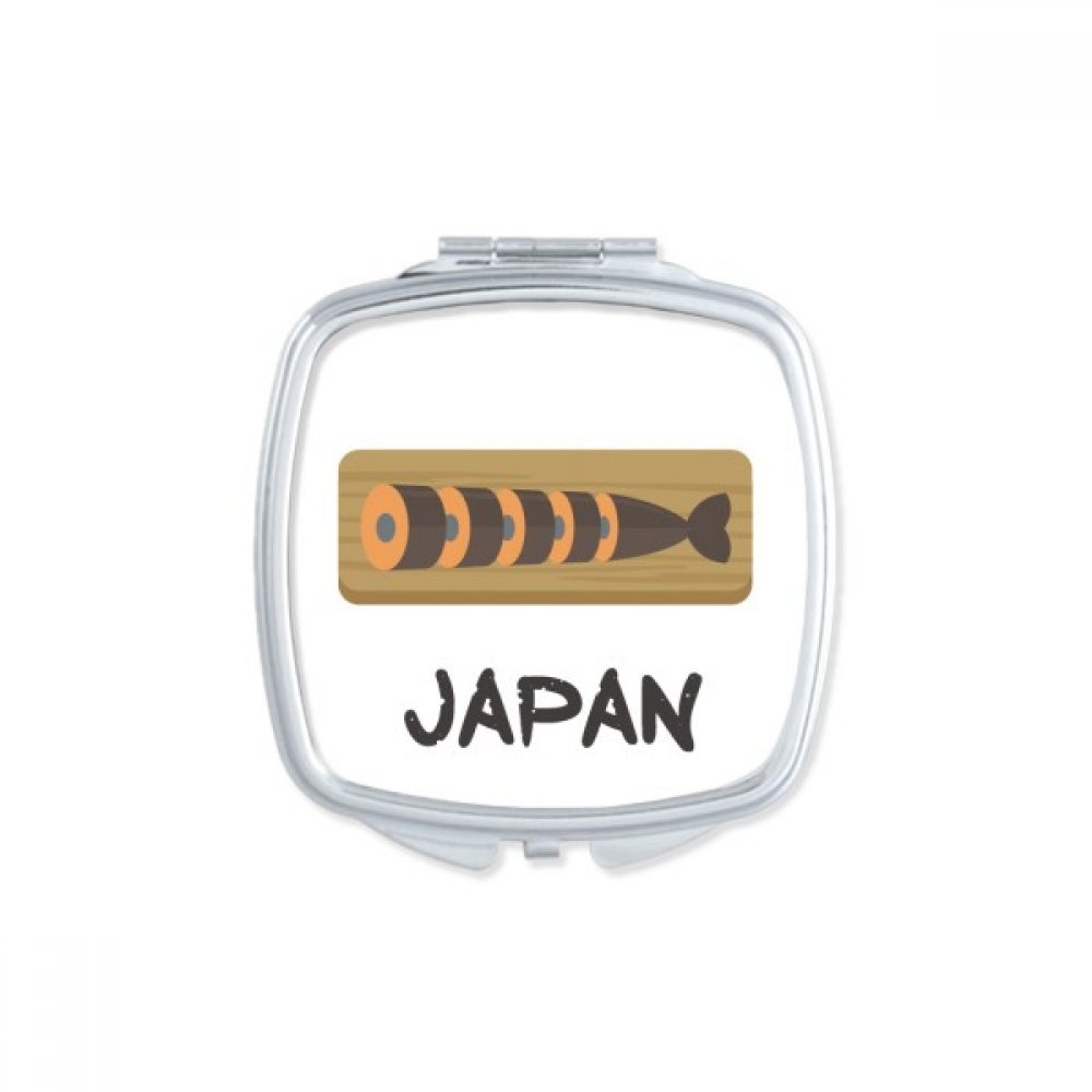 Miroir de poche sushi traditionnel japonais compact et transportable pour maquillage de voyage