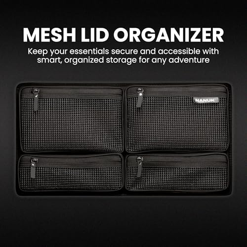 Image of NANUK-R 935 Waterproof Hard Case with Heavy-Duty Wheels, Mesh Lid Organizer & N-Cubik 13L Dividers - Eco-Friendly, Dustproof, Impact-Resistant & Airline Carry-On Approved - Black (23.5 inch x 14.5 inch x 10 inch)