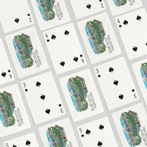 Baraja Beartooth Montana, 52 cartas tamaño póker miniatura 4