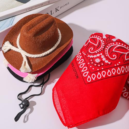 Set de disfraz cowboy para mascotas 6 piezas S miniatura 5
