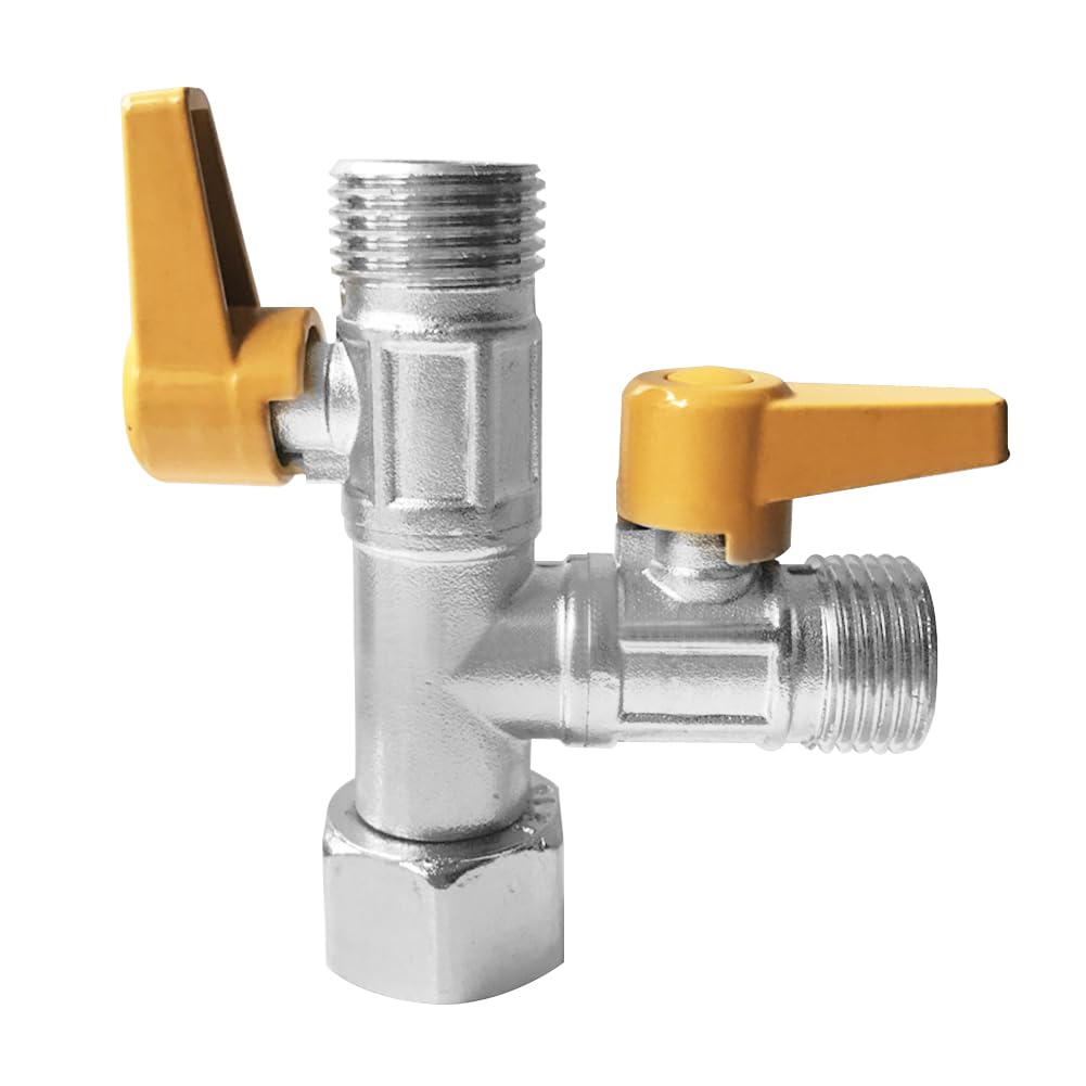 Vanne de dérivation 3 voies laiton raccord T G1/2 inverseur douche fixe