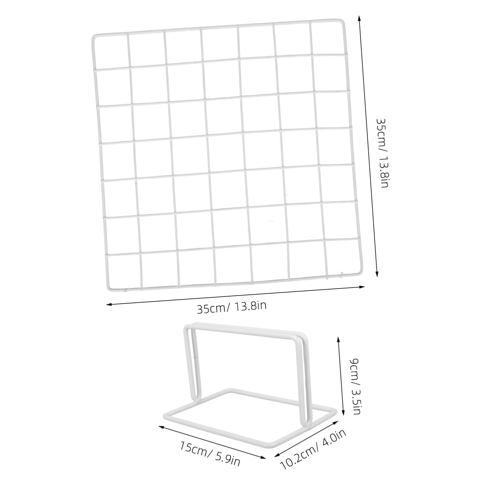 Cabilock Versatile Grid Display Rack Display Stand Shelf Photo Holder Modern Design