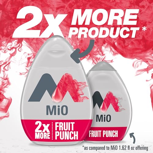 Image of MiO Sugar-Free Fruit Punch Naturally Flavored Liquid Water Enhancer 1 Count 3.24 fl oz (Pack of 2)