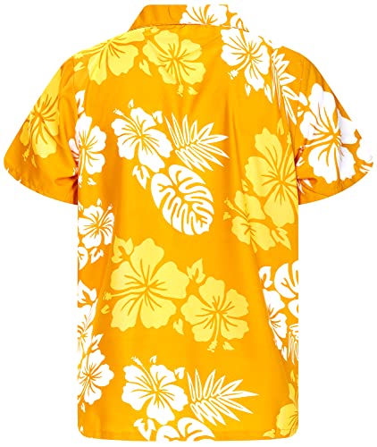 Floral-Vibes Mono-Hibiscus-Print Hawaii Colorful Stylish-Shirt Casual Suits Standard-Fit Shadow-Look2