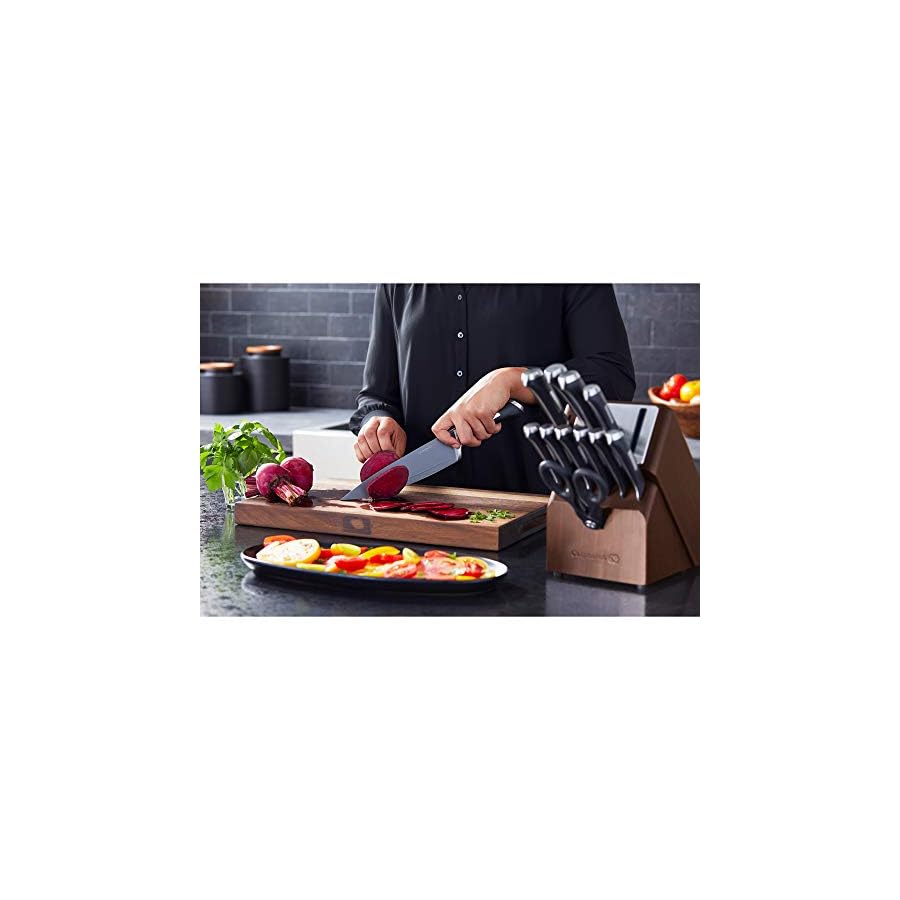 Calphalon Kitchen Knife Set with Self-Sharpening Block, 13-Piece NonStick Knives
