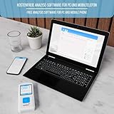 Pulox PM10 Mobiles Einkanal EKG-Gerät - Wireless EKG-Monitor für Zuhause mit Analyse...
