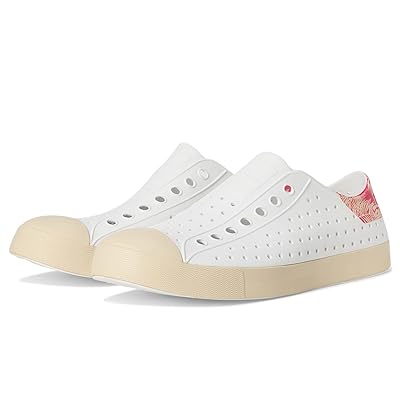 Native Shoes Jefferson Wanderfoam Block Lace up Boots Shell White/ Bone White/ Popsicle Palm Block