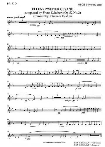 Ellens Zweiter Gesang (oboe parts)