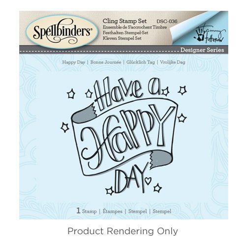 Spellbinders Happy Day 3D Shading Stamp, Multi-Colour, 15 x 13 x 0.6 cm - Image 4