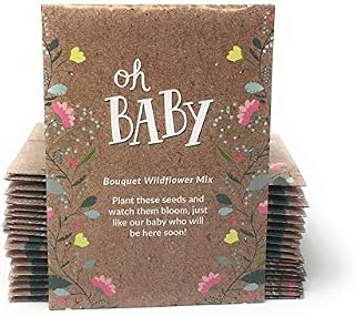 Oh Baby - Baby Shower Seed Packet Party Favors - Boy or Girl