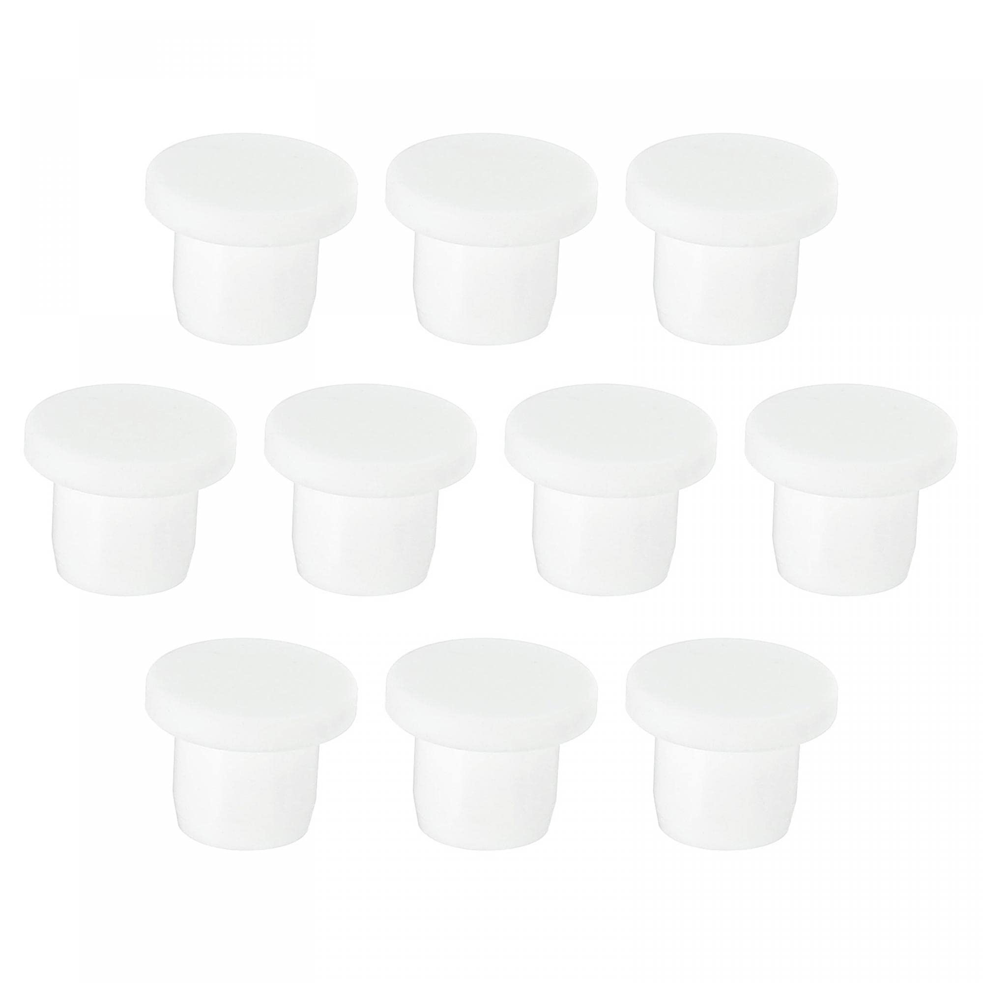 Lot De 26 Bouchons En Silicone Blanc - 10 Tailles, Pour Tubes Diamètre Intérieur 8 à 28 Mm, étanches - 6