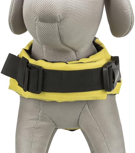TRIXIE Hunde-Schwimmweste M: 45 cm (bis 30 kg) neon-gelb – schnell trocknende Rettungsweste Hund mit Rettungsgriff für mehr Sicherheit bei Wasseraktivitäten wie Bootsausflüge & SUB - 30127