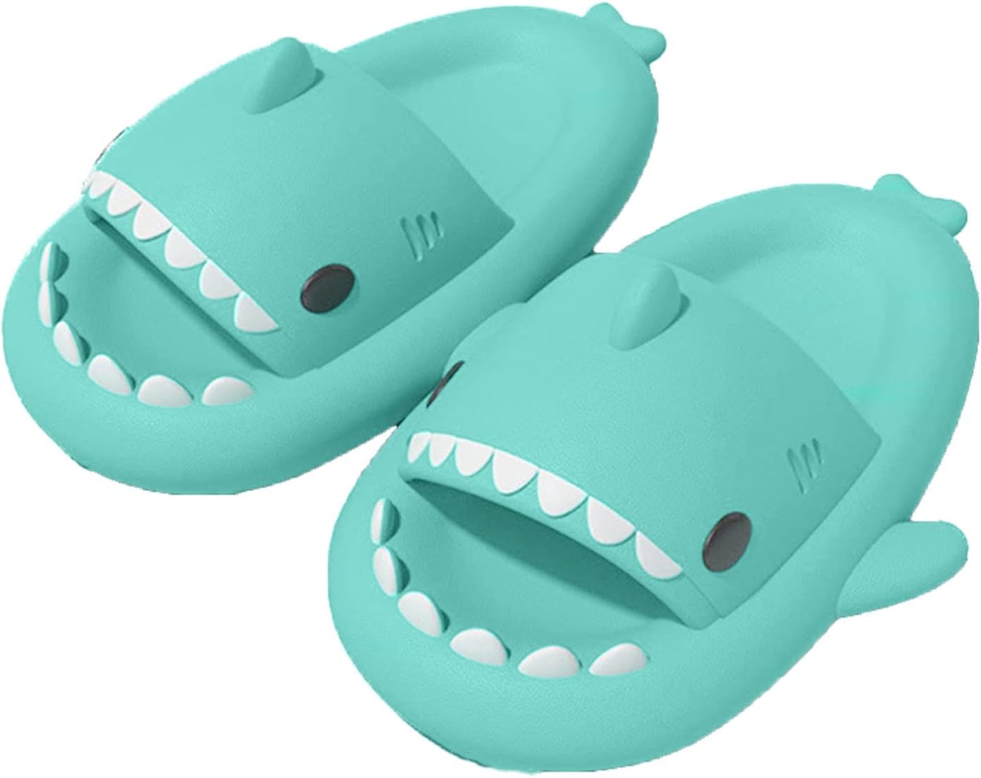Cloud Shark Slides Slippers for Women and Men, Summer Quick Dry Shower Sandals, Cute Beach Slippers Shower Shoes for Unisex Adult Home Super Soft Massage Shark Cloud Slippers for Indoor & Outdoor