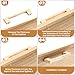 Leinuosen 30 Pcs Wood Cabinet Pulls Handles Solid Wood Handles Replacement for Kitchen Cabinets Furniture Dresser Wardrobe Cupboard Drawer, 5.51